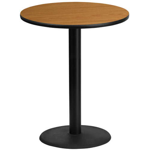 Flash Furniture XU-RD-36-NATTB-TR24B-GG Dining Table