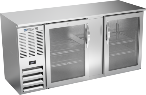 Beverage-Air BBN68HC-G-S 68" Glass Door Back Bar Cooler