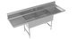 Krowne CS-2424-2-LR-LF 100" Compartment Sink