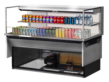 Turbo Air TOM-60L-UF-S-2SI-N 59 3/8" Refrigerated Display Case