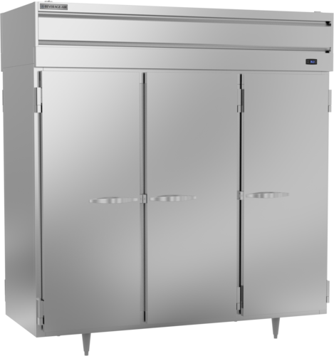 Beverage-Air PRD3HC-1AS 77 3/4" 3 Section Solid Door Pass-Thru Refrigerator