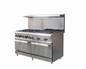 Axis IR-6B-24RB-60 LP 60" 6 Burner Gas Restaurant Range