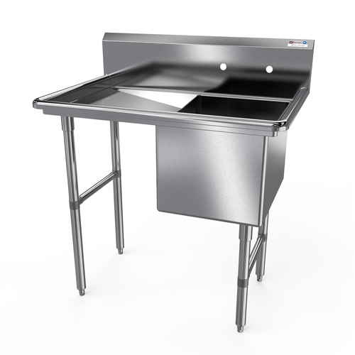 NBR 1SS-182414L24 46 1/4" Compartment Sink