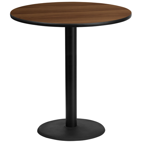 Flash Furniture XU-RD-42-WALTB-TR24B-GG Dining Table