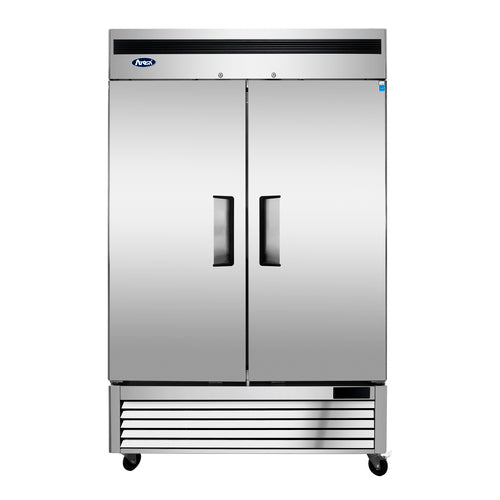 Atosa MBF8507GR 54 3/8" 2 Section Solid Door Reach-In Refrigerator
