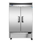 Atosa MBF8507GR 54 3/8" 2 Section Solid Door Reach-In Refrigerator