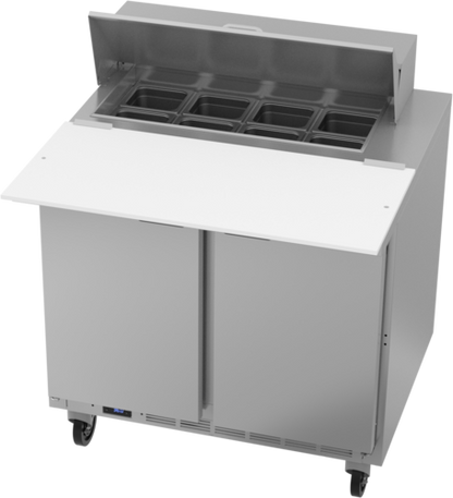 Beverage-Air SPE36HC-08C 36" 2 Doors 9 Pan Sandwich / Salad Prep Table
