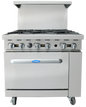 Atosa AGR-6B-NG 36" 6 Burner Gas Restaurant Range