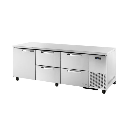 True TUC-93D-4-HC~SPEC3 93 1/4" Solid Door Undercounter Refrigerator