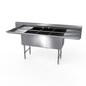 NBR 3SS-182414LR24 105 1/4" Compartment Sink