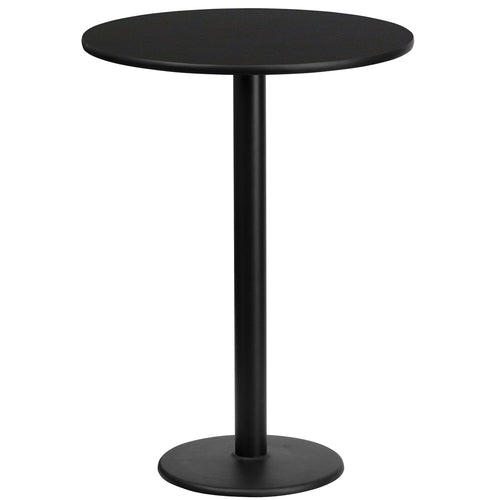 Flash Furniture XU-RD-24-BLKTB-TR18B-GG Dining Table