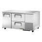 True TUC-60-32D-2-HC 60 1/4" Solid Door Undercounter Refrigerator