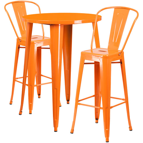 Flash Furniture CH-51090BH-2-30CAFE-OR-GG Patio Dining Set