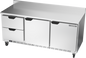 Beverage-Air WTRD72AHC-2-FIP 72" 2 Doors Worktop Refrigerator