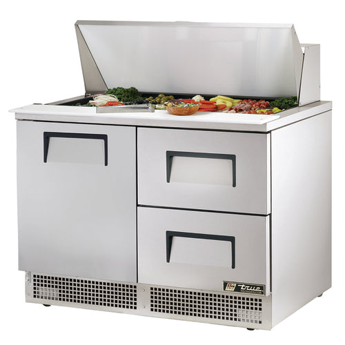 True TFP-48-18M-D-2-HC 48 1/8" 1 Door 18 Pan Mega Top Sandwich / Salad Prep Table