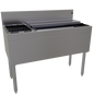 Glastender CBA-42L-CP10 42" Underbar Ice Bin / Cocktail Station