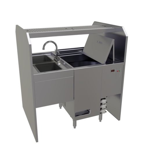 Glastender PSD-42R 42" Underbar Ice Bin / Cocktail Station
