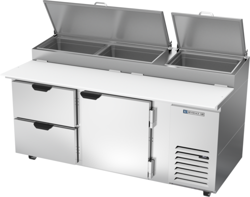 Beverage-Air DPD72HC-2 72" 1 Door Pizza Prep Table