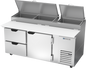 Beverage-Air DPD72HC-2 72" 1 Door Pizza Prep Table