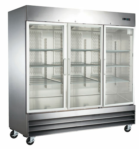 Omcan 51028 80 7/8" 3 Section Refrigerated Merchandiser