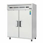 Everest ESWRF2 59" 2 Section Solid Door Reach-In Refrigerator Freezer