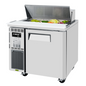 Turbo Air JST-36-N 35 3/8" 1 Door 9 Pan Sandwich / Salad Prep Table
