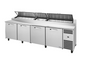 True TPP-AT-119-HC~SPEC3~HGTP 119 1/4" 4 Doors Pizza Prep Table