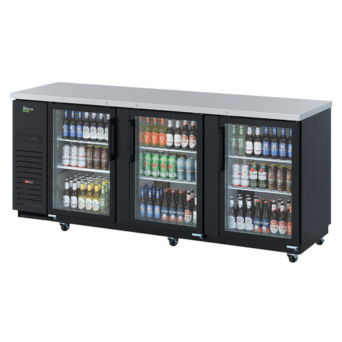 Turbo Air TBB-4SGD-N 90 3/8" Glass Door Back Bar Cooler