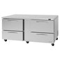 Turbo Air PUR-72-D4-N 72 5/8" Undercounter Refrigerator