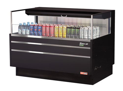 Turbo Air TOM-48L-UF-W(B)-1S-N 46 3/4" Open Air Merchandiser