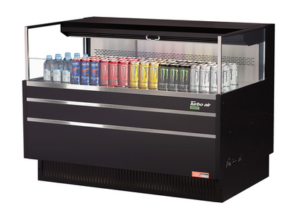Turbo Air TOM-48L-UF-W(B)-1S-N 46 3/4" Open Air Merchandiser