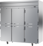 Beverage-Air HRPS3HC-1HS 78" 3 Section Solid Door Reach-In Refrigerator