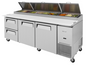 Turbo Air TPR-93SD-D2-N 93 1/8" 2 Doors Pizza Prep Table