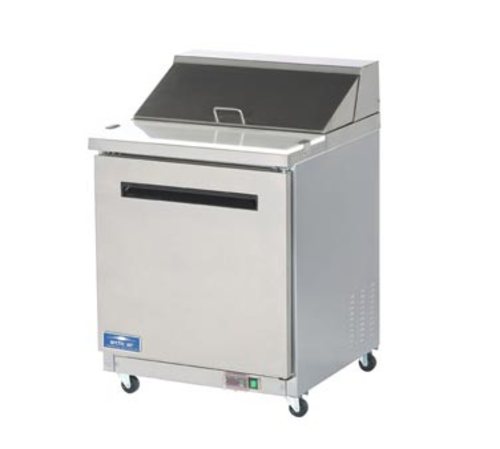 Arctic Air AST28R 29" 1 Door 9 Pan Sandwich / Salad Prep Table