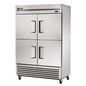 True TS-49-4-HC 54 1/8" 2 Section Solid Door Reach-In Refrigerator