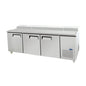 Atosa MPF8203GR 93" 3 Doors Pizza Prep Table
