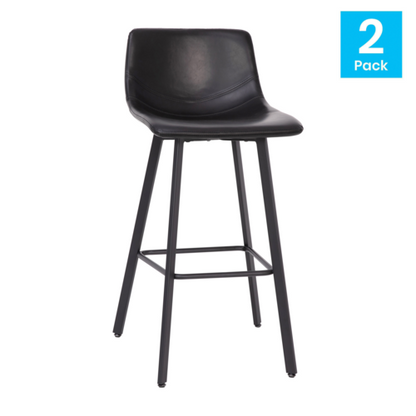 Flash Furniture CH-212069-30-BK-GG 19" Barstool