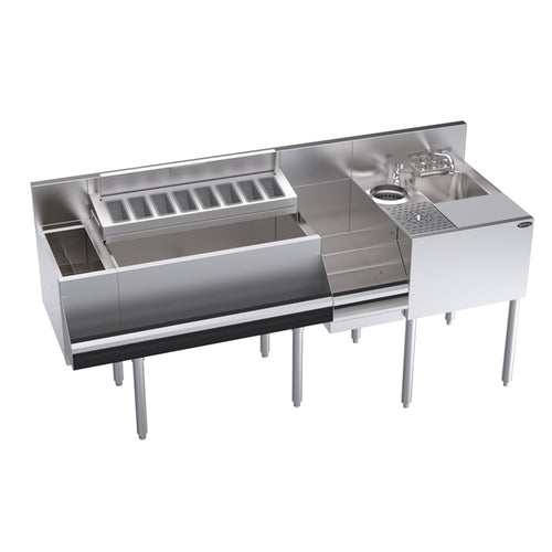 Krowne KR24-MX70-10 70" Underbar Ice Bin / Cocktail Station