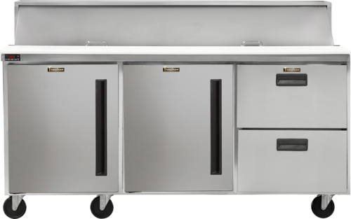 Traulsen CLPT-7220-DW-LLD 72 1/2" 24 Pan Sandwich / Salad Prep Table