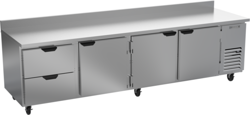 Beverage-Air WTRD119AHC-2 119" 3 Doors Worktop Refrigerator