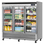 Turbo Air TSR-72GSD-N 81 7/8" 3 Section Refrigerated Merchandiser