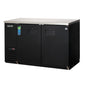 Everest EBB59 57 3/4" Solid Door Back Bar Cooler