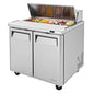 Turbo Air MST-36-N6 36 1/4" 2 Doors 12 Pan Sandwich / Salad Prep Table