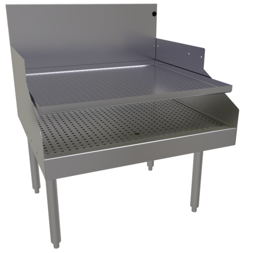 Glastender RDBA-30D 30" Underbar Drainboard