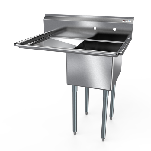 NBR 1SG-242414L24 50 1/2" Compartment Sink