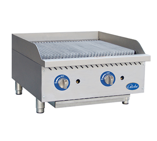 Globe GCB24G-CR 26" Gas Countertop Charbroiler