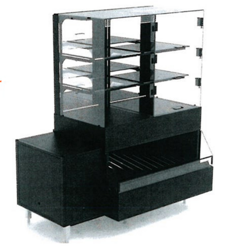RPI VIAS+VIHD+VIDD3-34-R-SQ-SC-INS 59 5/8" Open Air Merchandiser