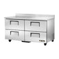 True TWT-60D-4-HC 60 3/8" 4 Drawer Worktop Refrigerator