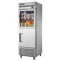 True T-23-1-G-1-HC~FGD01 27" 1 Section Solid & Glass Door Reach-In Refrigerator