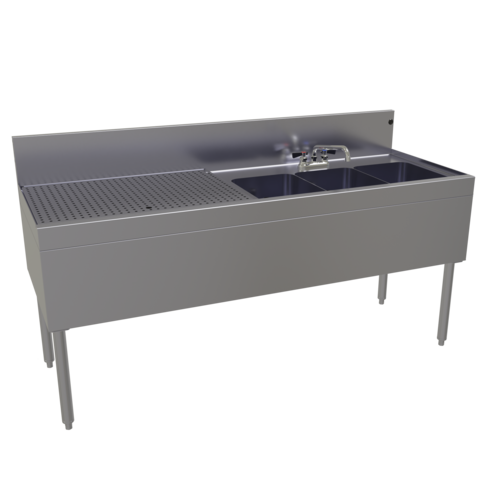 Glastender TSB-66R-S 66" Underbar Sink